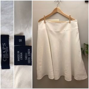 100% linen full circle skirt